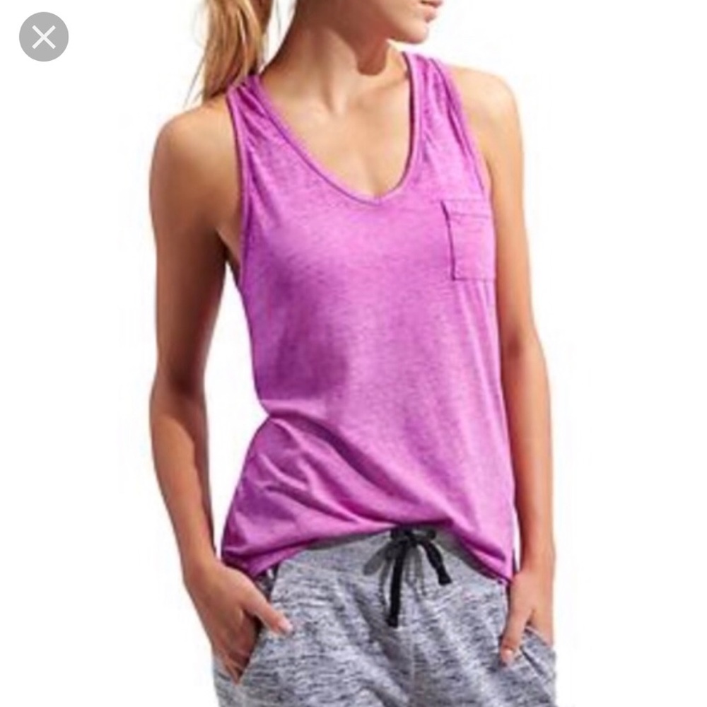 Athleta sugar wash burn out tank XS EUC.